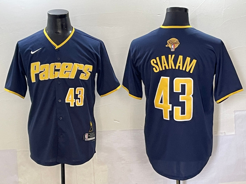 Men 2025 Indiana Pacers #43 Siakam blue NBA Jersey